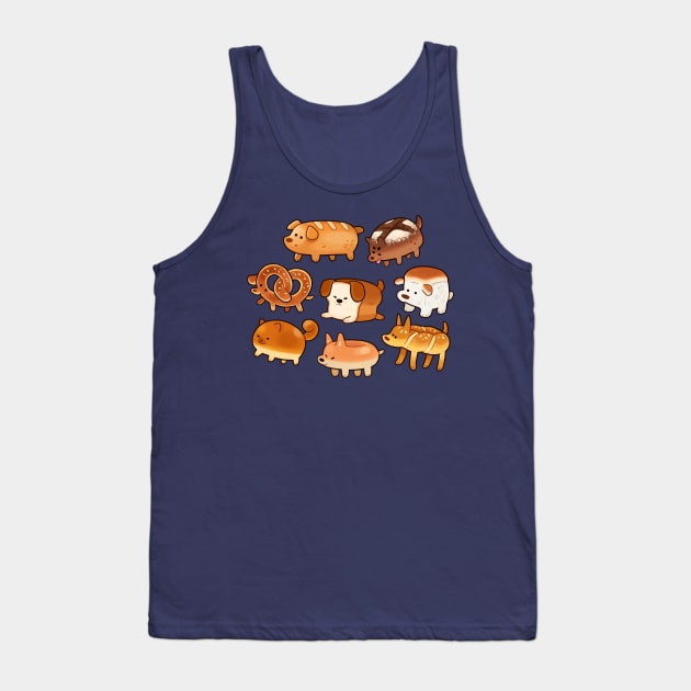 Dog Bread - Circle Tank Top by giraffalope